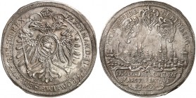 1/2 Taler 1630 (Chronogramm), mit Brustbild und Titel Ferdinand II. / Stadtansicht.
Kellner 281, Slg. Erl. - RR ! schöne Patina, vz+