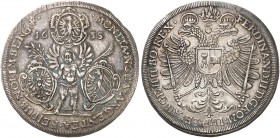 Taler 1635, mit Titel Ferdinand II.
Dav. 5651, Kellner 249, Slg. Erl. 446 f. vz