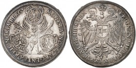 Taler o. J., mit Titel Ferdinand II.
Dav. 5651, Kellner - , vgl. 242, Slg. Erl. 427 vz+