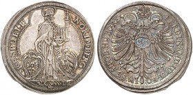 1/2 Guldentaler zu 30 Kreuzer 1639, mit Titel Ferdinand III.
Kellner 217, Slg. Erl. 543 (dieses Expl.) schöne Patina, ss - vz