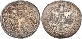Guldentaler zu 60 Kreuzer 1640, mit Titel Ferdinand III.
Dav. 96, Kellner 209, Slg. Erl. - Prachtexemplar ! schöne Patina, prfr