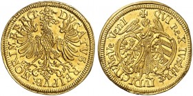 Dukat 1648 (Chronogramm).
Friedb. 1830, Kellner 65, Slg. Erl. 519 Gold vz+