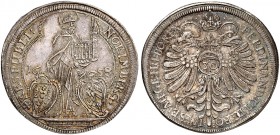 1/2 Guldentaler zu 30 Kreuzer 1658, mit Titel Ferdinand III.
Kellner 218, Slg. Erl. 546 schöne Patina, vz+