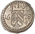 Pfennig 1678.
Kellner 335, Slg. Erl. 667 prfr