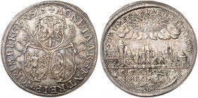1/2 Taler 1680, Stadtansicht.
Kellner 285, Slg. Erl. 640 vz - St