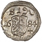 Pfennig 1684.
Kellner 335, Slg. Erl. 667 vz - prfr