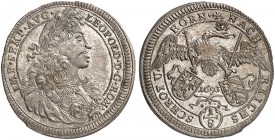 1/8 Taler 1693, mit Brustbild und Titel Leopold I.
Kellner 302, Slg. Erl. 643 f. St