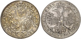 Taler 1694, mit Titel Leopold I., Zickzackrand.
Dav. 5667, Kellner 264, Slg. Erl. - RRR ! vz - St
