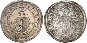 6 Kreuzer 1704, mit Titel Leopold I.
Kellner 310, Slg. Erl. 647 vz