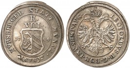 8 Kreuzer 1704, mit Titel Leopold I.
Kellner 307, Slg. Erl. 646 vz