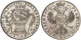 10 Kreuzer 1763, mit Titel Franz I.
Kellner 365, Slg. Erl. 724 vz - St