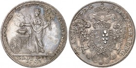 Konventionstaler 1763, mit Titel Franz I., auf den Frieden von Hubertusburg.
Dav. 2488, Kellner 340, Slg. Erl. 714 vz - St