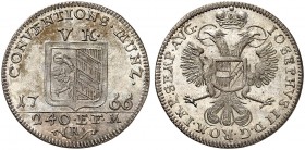 5 Kreuzer 1766, mit Titel Joseph II.
Kellner 369, Slg. Erl. 782 f. St