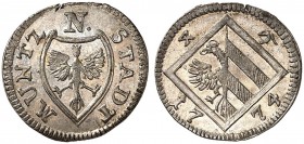 4 Pfennig 1774.
Kellner 382, Slg. Erl. 787 St