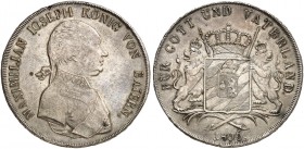 BAYERN. Maximilian IV. (I.) Joseph, 1799-1825. 
Konventionstaler 1806.
Thun 41, AKS 46, J. 4 vz - prfr