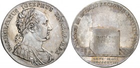 BAYERN. Maximilian IV. (I.) Joseph, 1799-1825. 
Konventionstaler 1818, "NEUE VERFASSUNG".
Thun 45, AKS 59, J. 15 vz