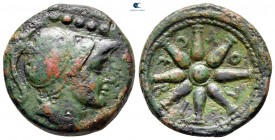 Apulia. Luceria circa 211-200 BC. Quincunx Æ