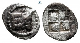 Macedon. Akanthos 470-430 BC. Hemiobol AR