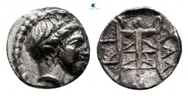 Macedon. Chalkidian League. Olynthos 398-352 BC. Hemiobol AR
