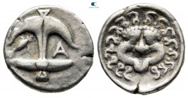 Thrace. Apollonia Pontica 480-450 BC. Drachm AR