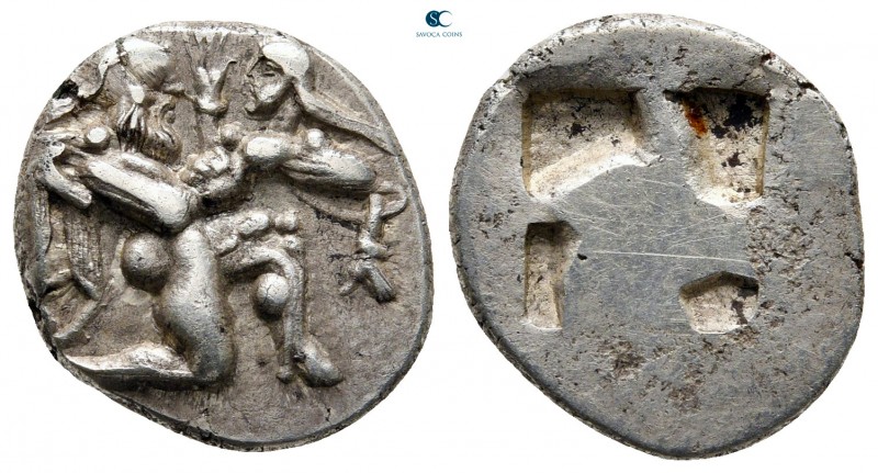 Islands off Thrace. Thasos circa 525-463 BC. 
Drachm AR

17 mm, 3,81 g

Sat...