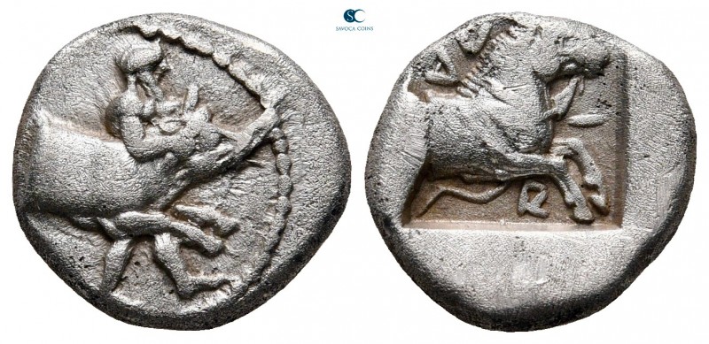Thessaly. Larissa 460-450 BC. 
Hemidrachm-Triobol AR

14 mm, 2,98 g

Thessa...
