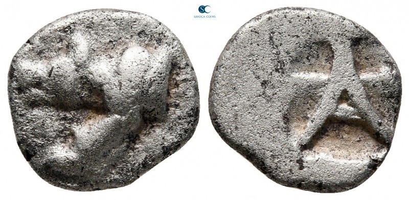 Argolis. Argos circa 500-470 BC. 
Triobol AR

14 mm, 2,77 g

Forepart of wo...