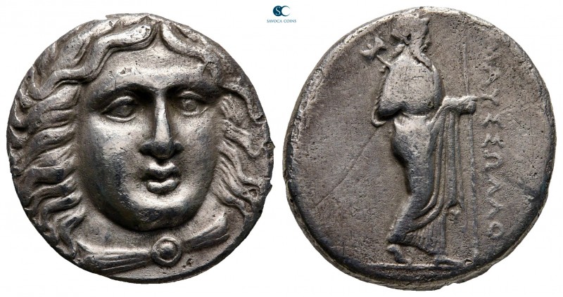 Satraps of Caria. Halikarnassos. Maussollos 377-352 BC. 
Tetradrachm AR

23 m...
