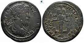 Lydia. Kilbianoi Inferiores (Nikaia). Septimius Severus AD 193-211. Plutianos, magistrate. Bronze Æ. Medallic type