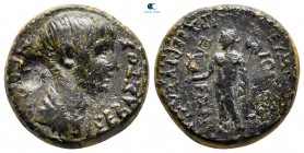 Phrygia. Eumeneia. Nero AD 54-68. Ioulios Kleon, archiereus Asias. Bronze Æ