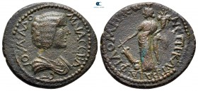 Phrygia. Philomelion. Julia Domna. Augusta AD 193-217. Cl. Traianos, magistrate. Bronze Æ