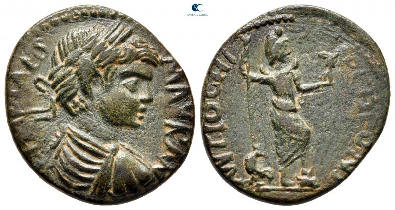 Pisidia. Antioch. Caracalla AD 198-217. 
Bronze Æ

23 mm, 5,11 g

IMP CAES ...