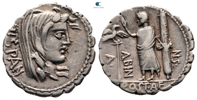 A. Postumius A. f. Sp. n. Albinus 81 BC. Rome
Serrate Denarius AR

18 mm, 3,4...