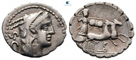 L. Procilius 80 BC. Rome. Serrate Denarius AR