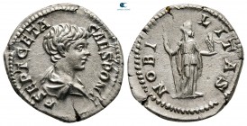 Geta, as Caesar AD 198-209. Rome. Denarius AR