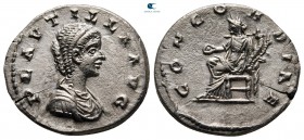 Plautilla. Augusta AD 202-205. Laodicea ad Mare. Denarius AR