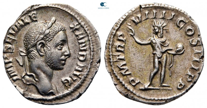 Severus Alexander AD 222-235. Rome
Denarius AR

18 mm, 2,62 g

IMP SEV ALEX...