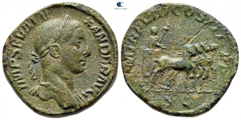 Severus Alexander AD 222-235. Rome
Sestertius Æ

30 mm, 18,62 g

IMP SEV AL...