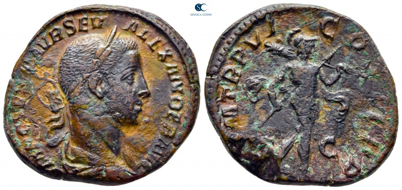 Severus Alexander AD 222-235. Rome
Sestertius Æ

31 mm, 18,19 g

IMP CAES M...
