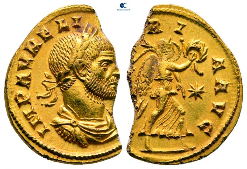 Aurelian AD 270-275. Siscia
Aureus AV

20 mm, 4,02 g

IMP AVRELI[ANVS AVG],...