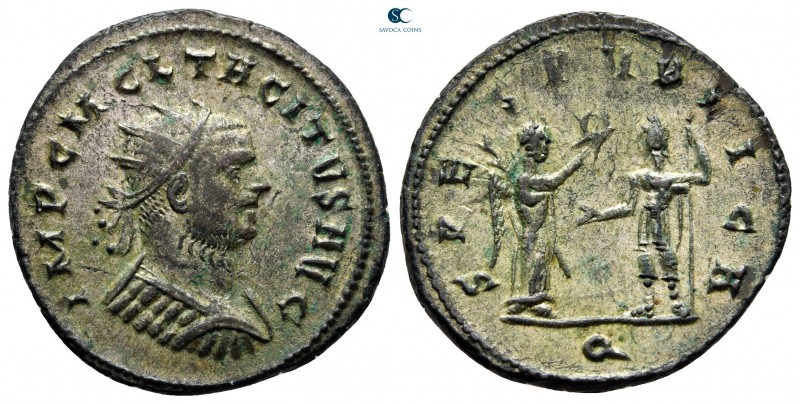 Tacitus AD 275-276. Cyzicus
Antoninianus Æ silvered

23 mm, 3,84 g

IMP C M...