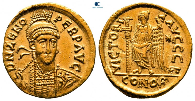 Zeno AD 474-491. Constantinople
Solidus AV

20 mm, 4,49 g

D N ZENO PERP AV...