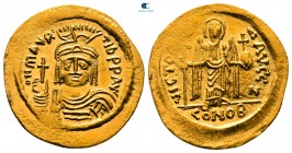 Maurice Tiberius AD 582-602. Constantinople. Solidus AV