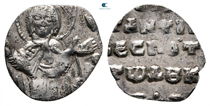 Constantine X Ducas AD 1059-1067. Constantinople
2/3 Miliaresion AR

12 mm, 0...