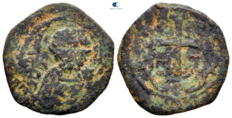 Bohemond III AD 1098-1111. Antioch
Follis Æ

23 mm, 2,72 g

Nimbate bust of...