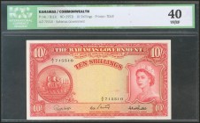 BAHAMAS. 10 Shillings. 1953. (Pick: 14c). ICG40.