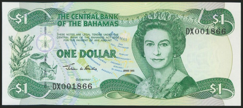 BAHAMAS. 1 Dollar. 2002. (Pick: 70). Uncirculated.