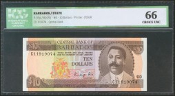 BARBADOS. 10 Dollars. 1986. (Pick: 35A). ICG66.