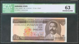 BARBADOS. 10 Dollars. 1986. (Pick: 35A). ICG63.