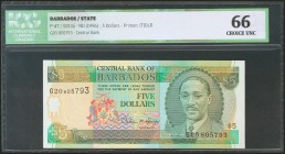 BARBADOS. 5 Dollars. 1996. (Pick: 47). ICG66.